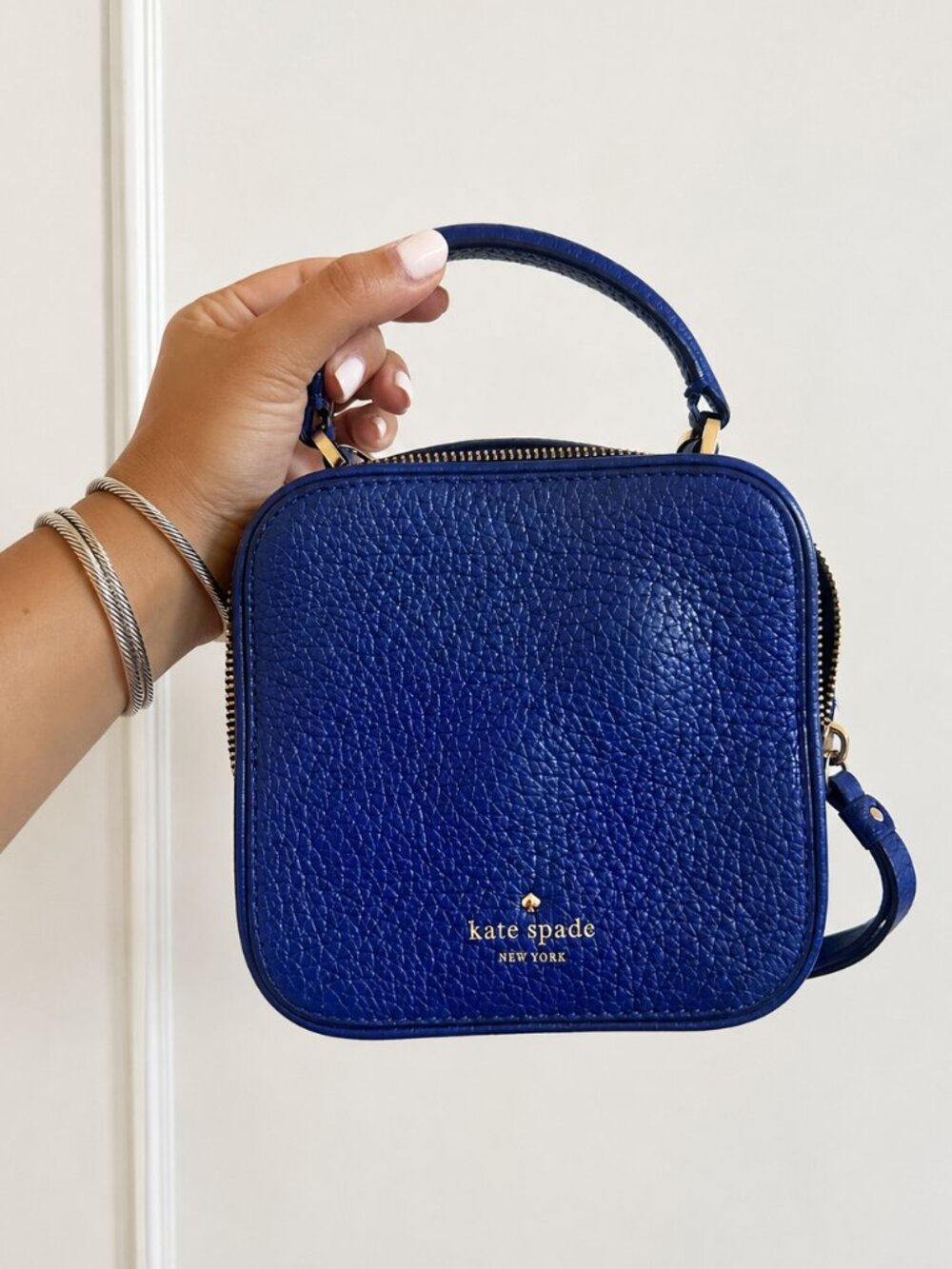 Kate Spade New York Cecil Court Bobi Crossbody Mini Handbag in Electric Blue